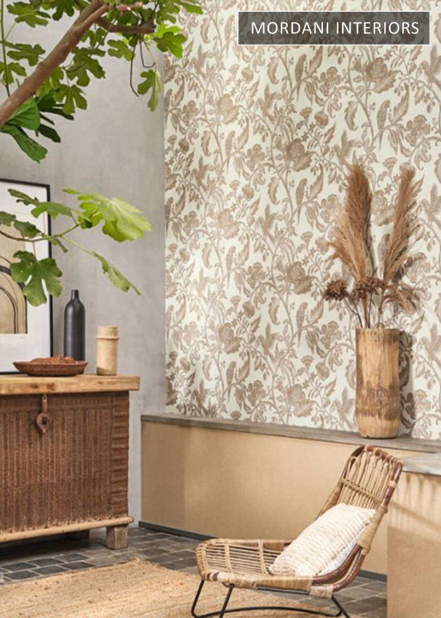 Casadeco French Jacoben Beige Wallpaper 
